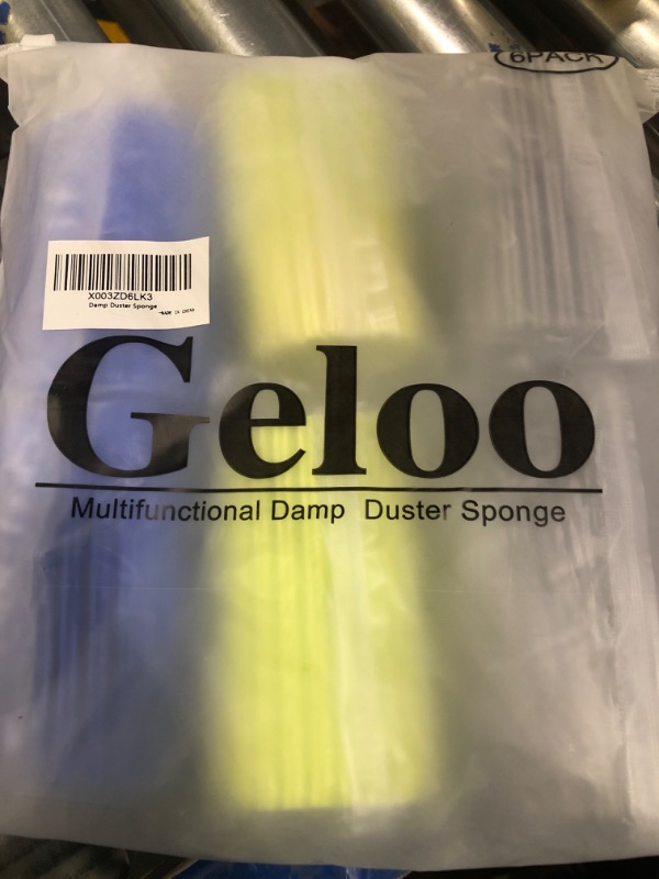 Photo 1 of  6-Pack Damp Clean Duster Sponge, Reusable Damp Duster Sponge for Cleaning Dishes, Blinds, Glass, Baseboards, Vents, Window Track Grooves & Faucets, No Dust Flying and Spreading Magic Dusting Sponge https://a.co/d/iy8zOZo