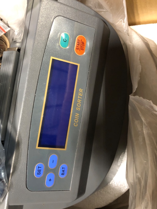 Photo 6 of Electronic USD Coin Sorter and Counter with LCD Display, Sorts 270 Coins Per Minute into Coin Wrappers or Bins, Coin Wrapper Tubes Included by EX ELECTRONIX EXPRESS