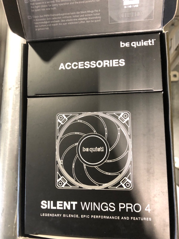 Photo 3 of be quiet! Silent Wings Pro 4 120mm PWM 3000 RPM Premium Low Noise Cooling Fan | 4-Pin | BL098 120mm PWM Silent Wings Pro 4