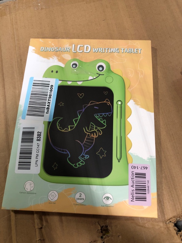 Photo 3 of LCD Writing Tablet for Kids, Drawing Tablet Doodle Board Toddler Toys, Dinosaur Toys Tablet for Boys Girls 1-3 4 5 6 7 8 Years Old, Birthday Gift Doodle Drawing Writing Pad Education Learning Toys Green