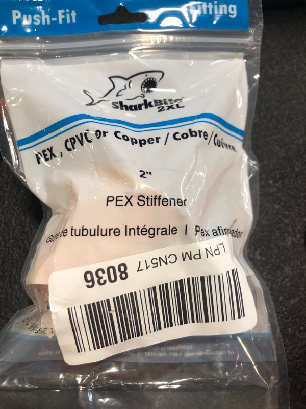 Photo 2 of SharkBite 2 Inch Stiffener, Push to Connect Brass Plumbing Fitting, PEX Pipe, PE-RT, HDPE, SBTL54