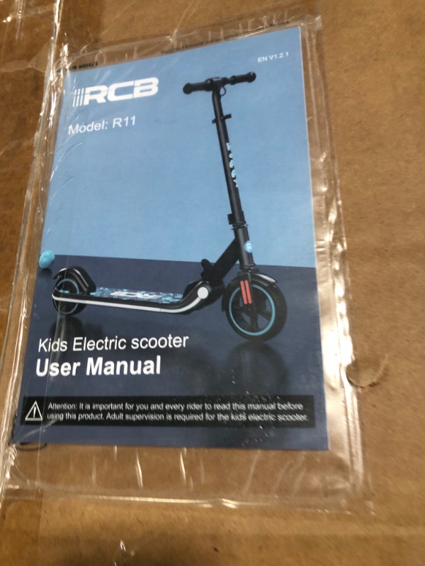 Photo 3 of ** for parts only** RCB Electric Scooter for Kids Ages 6-12,Up to 9.3 MPH & 5 Miles Kids Kick Scooter with Colorful Lights, LED Display, Adjustable Speed and Height