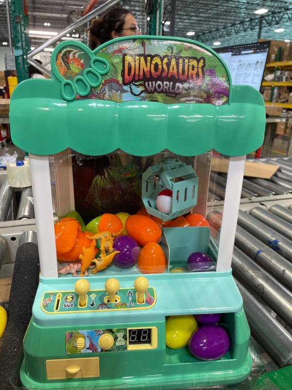 Photo 3 of Dinosaur Claw Machine, Large Claw Machine for Kids, Dinosaur Toys Games for Kids 3-5 5-7, 3 4 5 6 7 8 Year Old boy Birthday Gift Ideas, Vending Machine Toys for Tiny Stuff