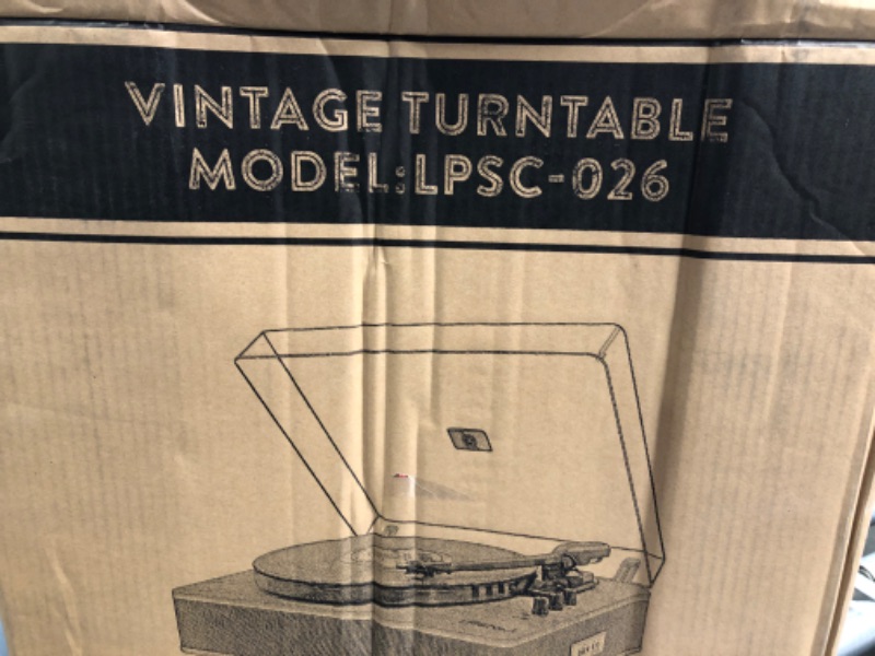 Photo 1 of Vintage Turntable (gray marble grain)