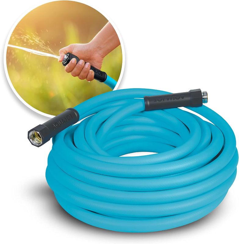 Photo 2 of Aqua Joe Unknown length Professional-Grade Hybrid Polymer Garden Hose with Dual Swivel Grips, 500-PSI Burst Rating