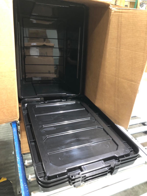 Photo 1 of 3 black large storage containers *no locks*