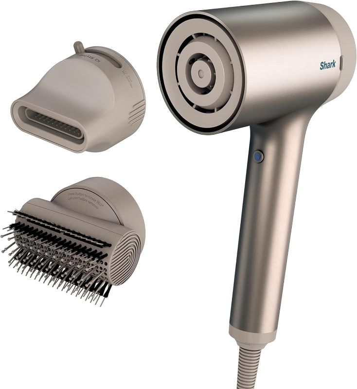 Photo 1 of ***FOR PARTS ONLY***

Shark HD112BRN Hair Blow Dryer HyperAIR Ionic Hair Dryer with 2-in-1 Concentrator and Styling Attachments, Auto Presets, Rotatable Hot Air Brush, No Heat Damage, Ionic, Stone