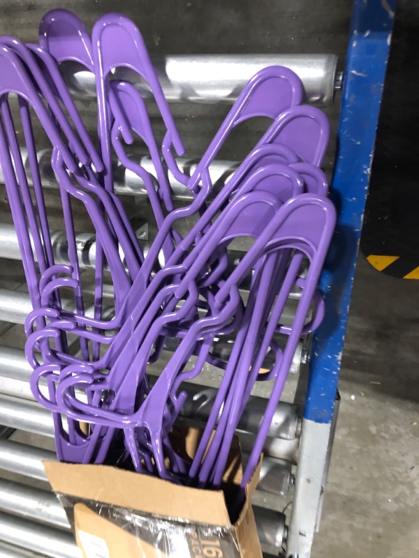 Photo 1 of 16 pack purple plastic hangars