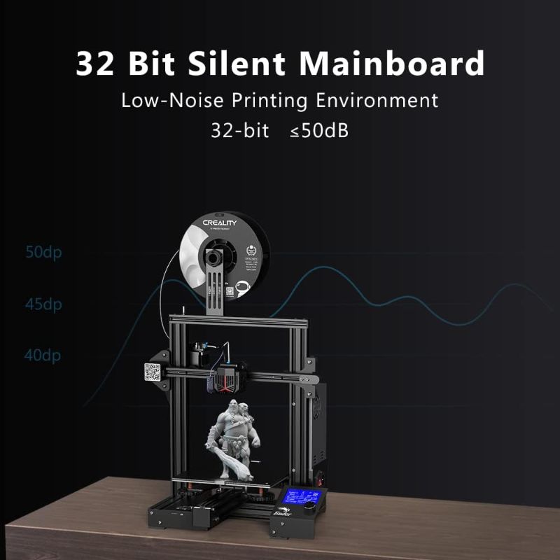 Photo 6 of Official Creality Ender 3 Neo 3D Printer with CR Touch Auto Bed Leveling Kit Full-Metal Extruder Carborundum Glass Printing Platform with Resume Printing Function Silent Mainboard 8.66x8.66x9.84 inch