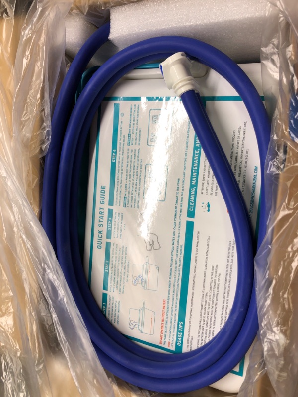 Photo 1 of Cold Therapy Machine — Cryotherapy Freeze Kit System — for Post-Surgery Care, ACL, MCL, Swelling, Sprains, and Other Injuries — Wearable, Adjustable Knee Pad — Cooler Pump with Digital Timer