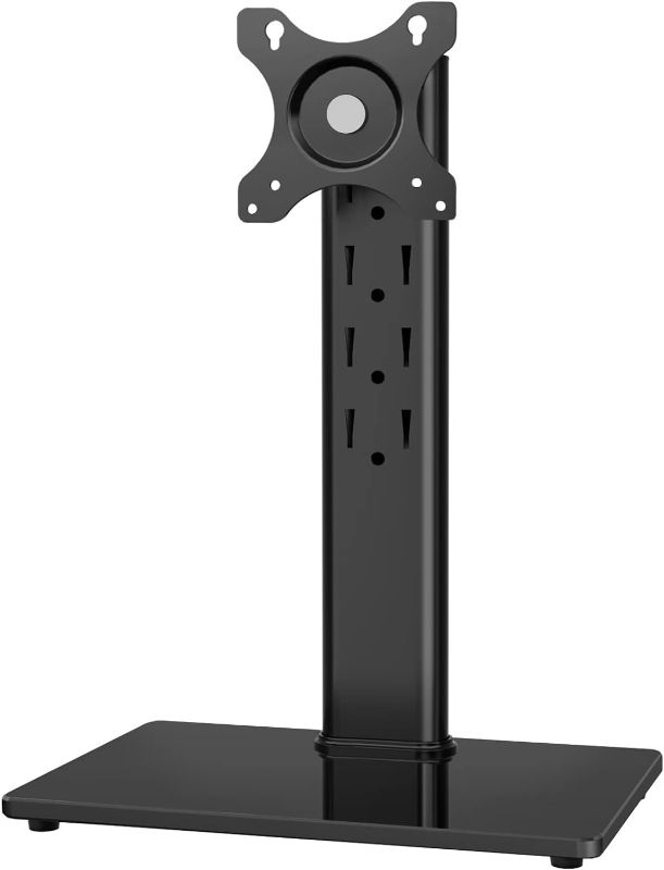 Photo 1 of TAVR Furniture Single Monitor Stand VESA Mount for 13-32 Inch Screens, Free-Standing Monitor Riser with Swivel Tilt Rotation Height Adjustable, VESA Monitor Mount up to 44lbs, VESA 75x75?100x100mm