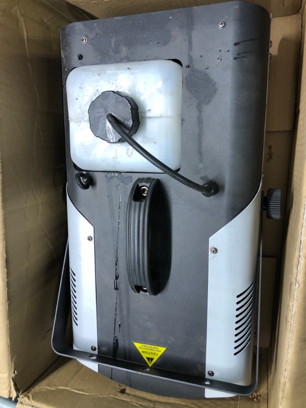 Photo 1 of Fog Machine 1500 Watt with 6 LED Lights and Wireless Remote, Professional Stage Smoke Machine for DJ Halloween Parties Wedding Christmas XF-07/1500W-6LED