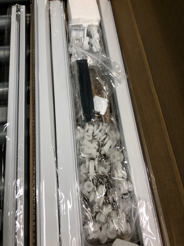 Photo 3 of window curtain wall mount track kit (white)