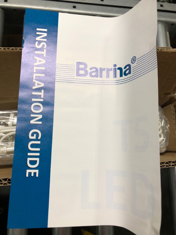 Photo 3 of (6 Pack) Barrina LED T5 Integrated Single Fixture, 4FT, 2200lm, 6500K (Super Bright White), 20W, Utility LED Shop Light, Ceiling and Under Cabinet Light, Corded Electric with ON/OFF Switch, ETL Listed 6-pack (6-power Cords)