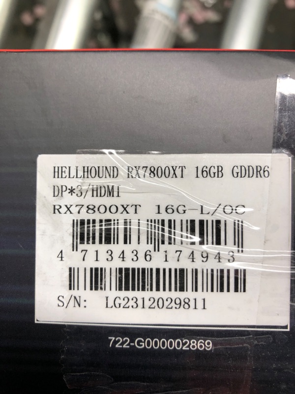Photo 1 of PowerColor Hellhound AMD Radeon RX 7800 XT 16GB GDDR6 Graphics Card 7800 XT Hellhound