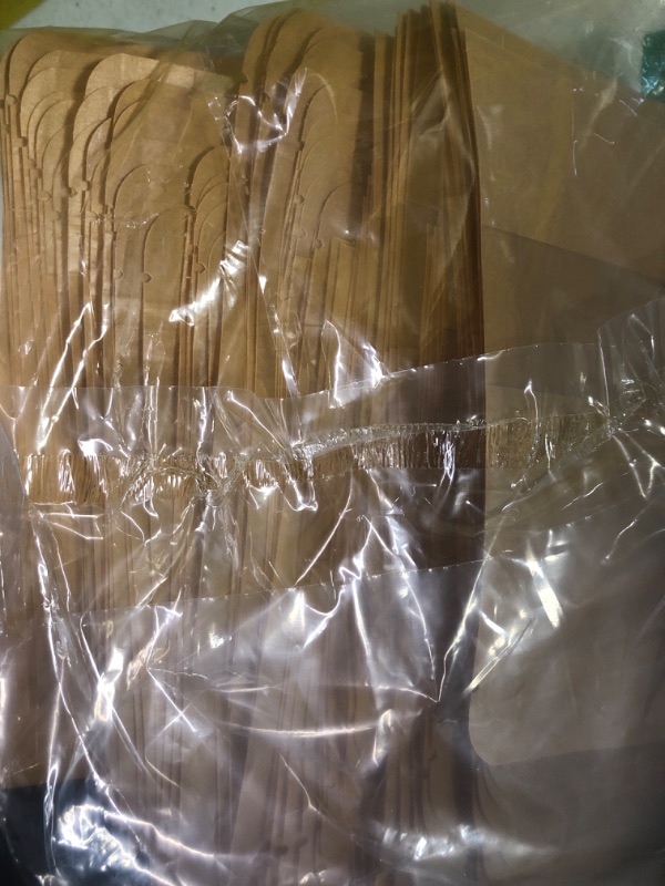 Photo 1 of 100 Pcs Resealable bags,3.5" x 5.5" Stand Up Kraft Paper Bags with Matte Window, Zip Lock Food Storage Bags for Packaging Products, Reusable, Sealable Brown 3.5" x 5.5"