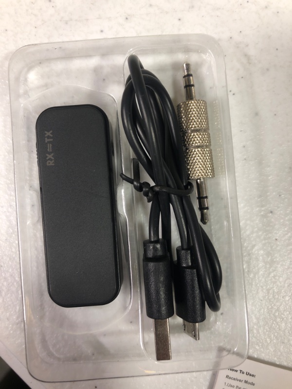 Photo 2 of Bluetooth Transmitter Receiver Wireless Adapter: 3.5mm Aux Jack Stereo Audio Input Output - for TV Car Headphone Speakers iPhone PC

