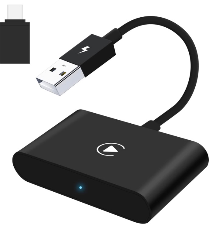 Photo 1 of CPCGER Wireless Carplay Adapter 2024 Upgrade Apple Carplay Wireless Adapter Convert Wired to Wireless CarPlay Dongle Plug & Play Fit for Cars with Factory CarPlay Function