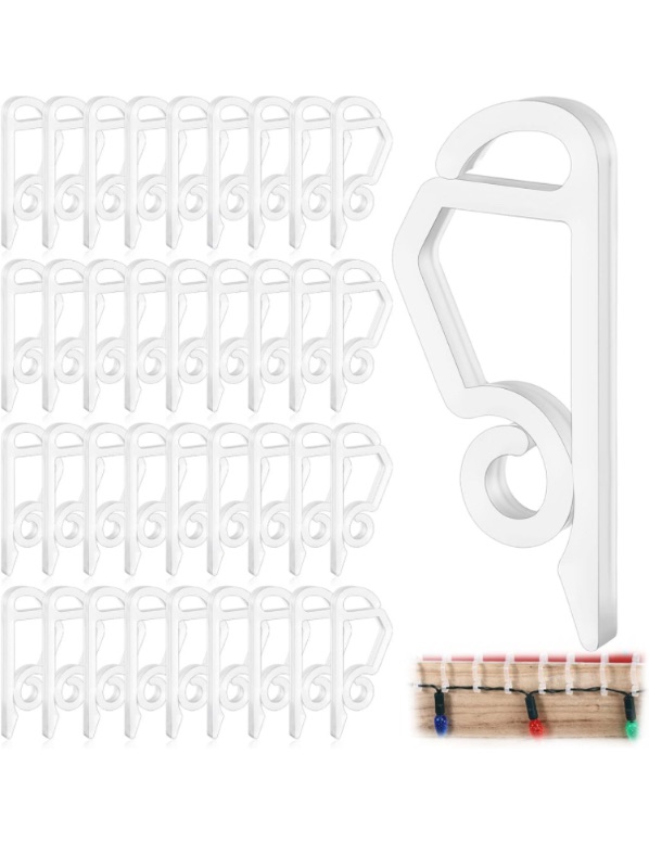 Photo 1 of 4.3 4.3 out of 5 stars 138
Jetec 100 Pieces White Plastic Compact Storage Hooks for Christmas Light Decor