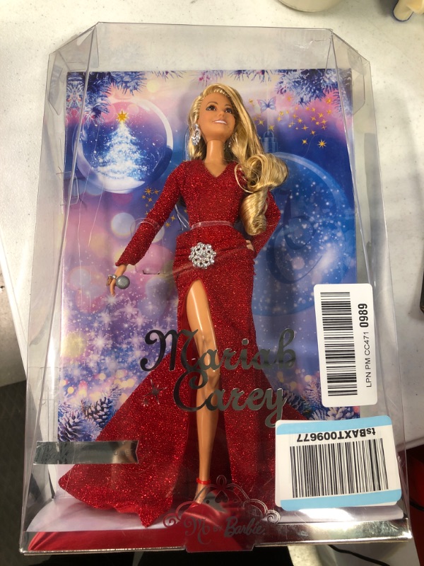 Photo 1 of Barbie Signature Mariah Carey Holiday Celebration Collector Doll in Glittery Gown