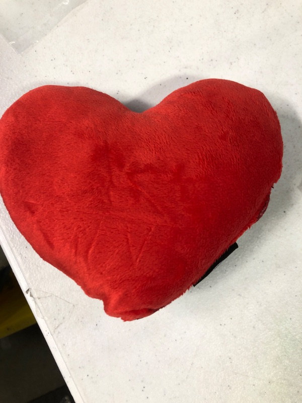 Photo 2 of Cute Plush Heart Pillow,Heart Shape Cushion Fluffy Throw Pillows Decorative Back Cushions Gift for Friends/Children/Girls on Valentine's Day(red)