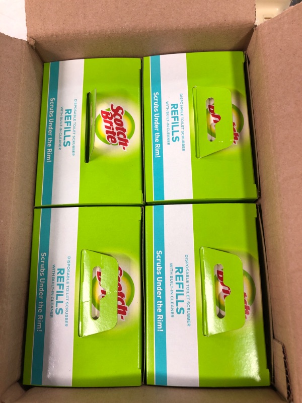 Photo 1 of Scotch-Brite Disposable Toilet Scrubber Refills, Removes Rust & Hard Water Stains, 48 Disposable Refills 48 Refills