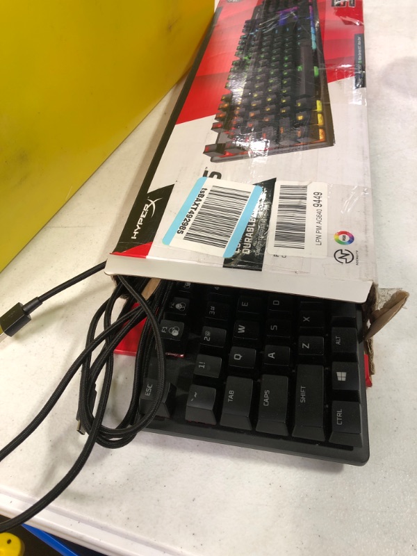 Photo 3 of HyperX Alloy Origins 65 Full Size Mechanical Gaming Keyboard RGB Red Switch Linear Anti-Ghosting N-Key Rollover Detachable USB-C for PC Xbox PS4, PS5 NGENUITY Double Shot PBT Keycaps
