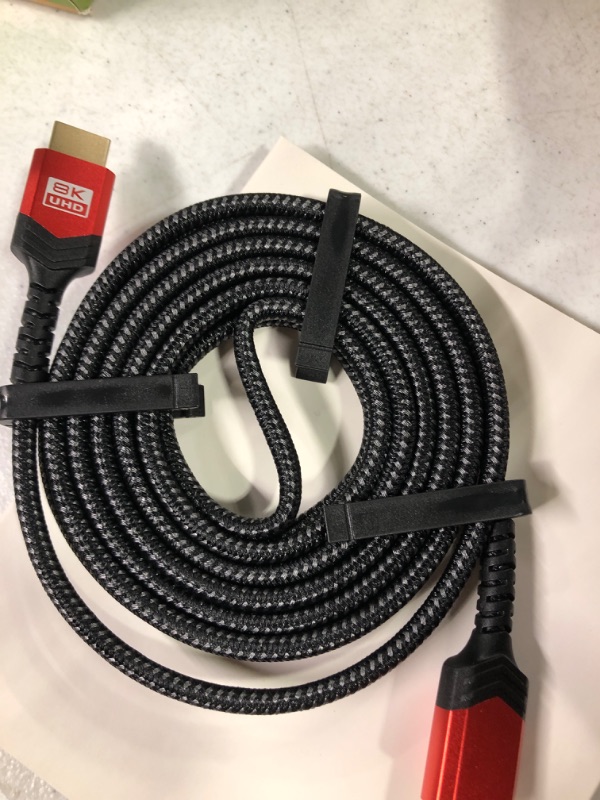 Photo 2 of 8K HDMI Cable 10FT 2-Pack?JSAUX 48Gbps 8K and 4K Ultra High Speed Cord (8K@60Hz 7680x4320