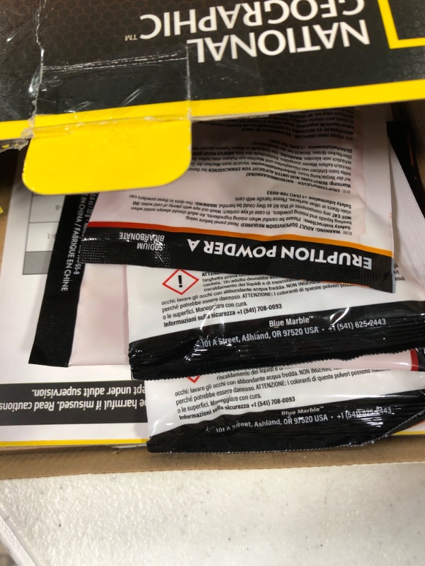 Photo 1 of **MISSING PARTS**NATIONAL GEOGRAPHIC Ultimate Volcano Kit – Erupting Volcano Science Kit for Kids, 3X More Eruptions, Pop Crystals Create Exciting Sounds, STEM Science & Educational Toys (Amazon Exclusive)