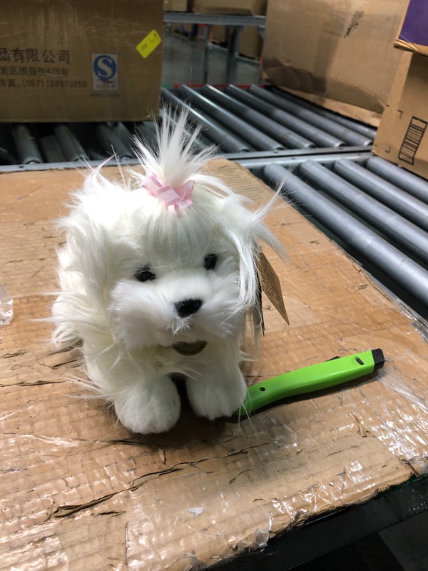 Photo 1 of Aurora Miyoni Tots 11" Maltese Puppy White Stuffed Animal