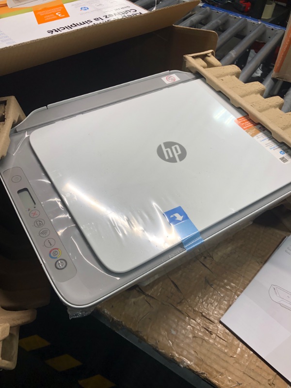 Photo 4 of HP DeskJet 2755e Wireless Color All-in-One Printer with bonus 6 months Instant Ink (26K67A), white