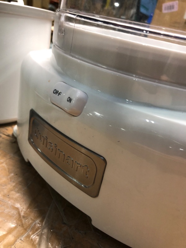 Photo 1 of Cuisinart Ice Cream Maker Machine, 1.5 Quart Sorbet, Frozen Yogurt Maker, Double Insulated, White, ICE-21P1 Slighlty Used 
