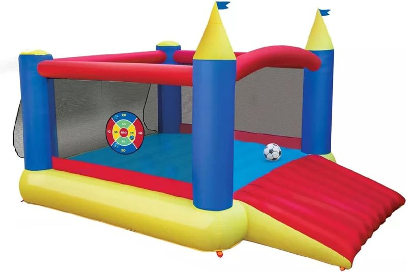 Photo 1 of Banzai 16419 Slide 'n Score Activity Bouncer Inflatable Bounce House with Games