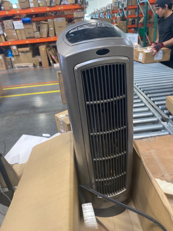 Photo 5 of **USED** Lasko Oscillating Digital Ceramic Tower Heater for Home with Adjustable Thermostat, Timer and Remote Control, 23 Inches, 1500W, Silver, 755320