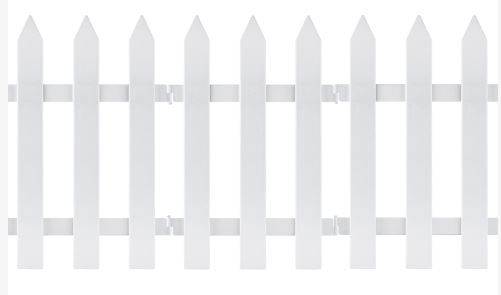 Photo 1 of ** NOT FOR GARDEN** MIAHART 6 Pieces Thicken White Plastic Picket Fence Christmas Tree Fence Mini Fence Decoration for Christmas Wedding Party Garden Home?30 * 40cm) 1 11.81*15.75inches