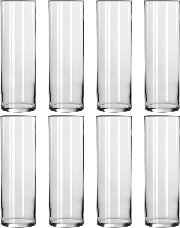 Photo 1 of 10" Cylinder glass vase - 8 pack