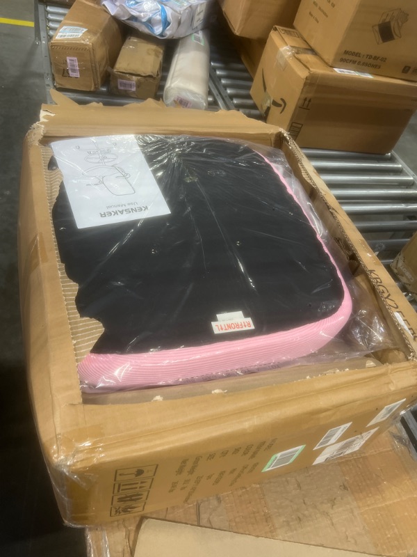 Photo 1 of Kensaker Drafting Chair Tall Office Chair for Standing Desk, Adjustable Tall Desk Chair with Footrest Ring and Lumbar Support, Executive Ergonomic Computer Chair with Flip-up Armrests Pink K255-S