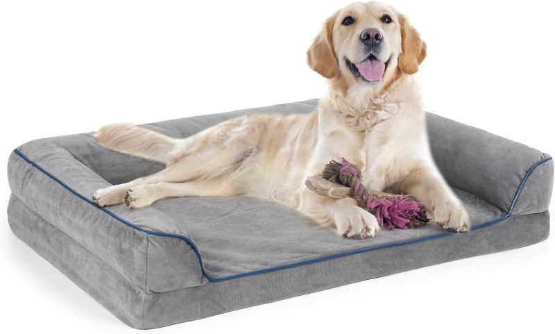 Photo 1 of ** similar to image not exact**
Arien Dog Bed, Dog Beds for Medium Dogs, Orthopedic Bolster Couch pet Bed, Removable Washable Cover, Nonskid Bottom Couch, Dog Sofa Bed for Comfortable Sleep Medium(29''*21'') Grey