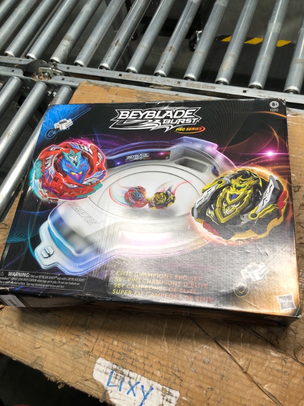 Photo 1 of Beyblade Burst Pro Series Elite Champions Pro Set -- Complete Battle Game Set with Beystadium, 2 Battling Top Toys and 2 Launchers