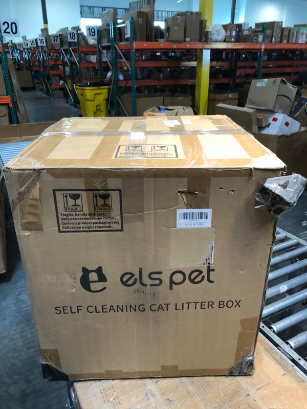 Photo 2 of **USED** ELS PET Self-Cleaning Cat Litter Box, No Scooping Automatic Cat Litter Box ,Health/Safety/Odorless, 60L Large Smart Cat Litter Box for Multiple Cats Pink Without APP