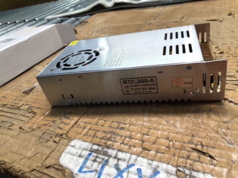 Photo 3 of BTF-LIGHTING AC100-240V to DC5V60A Max300W Suit DC5V1A~DC5V60A Switching Power Supply Device Transformer Power Adapter Converter for LED Strip/String/LED Matrix, CCTV Camera, Security System, Radio, Cats 5V60A 300W