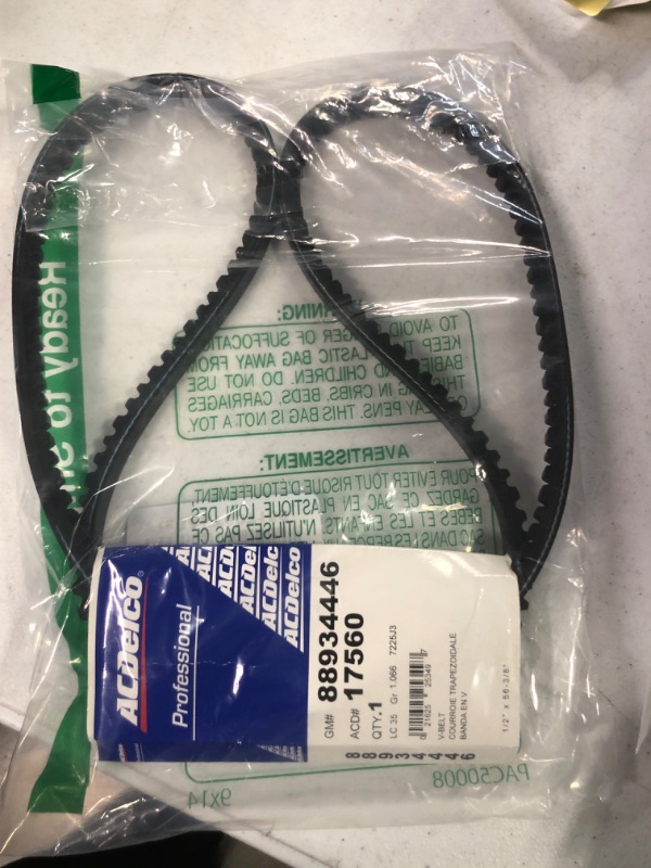 Photo 2 of ACDelco Professional 17560 Standard High Capacity V-Belt
