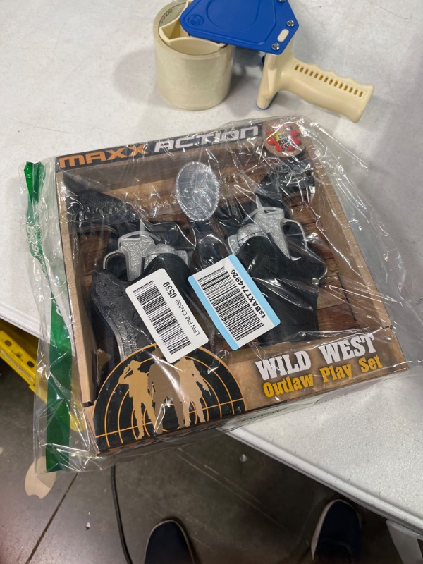 Photo 2 of Maxx Action Wild West Outlaw Play Set – 5 Piece Western Toy for Kids | Cowboy Sheriff Cap Blaster with Holster and Adjustable Belt | Ring Caps Sold Separately