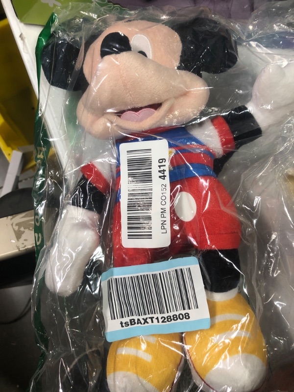 Photo 2 of Disney Junior Mickey Mouse Funhouse Singing Fun Mickey Mouse 13 Inch Lights and Sounds Feature Plush, Sings The Wiggle Giggle Song, by Just Play