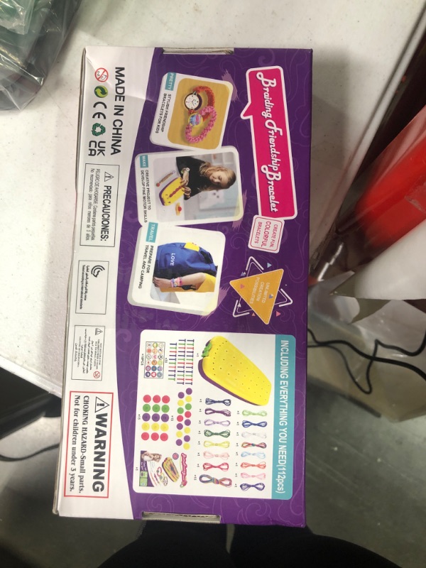 Photo 2 of Friendship Bracelet Making Kit Toys, Ages 7 8 9 10 11 12 Year Old Girls Gifts Ideas, Birthday Present for Teen Girl, Arts and Crafts String Maker Tool,...