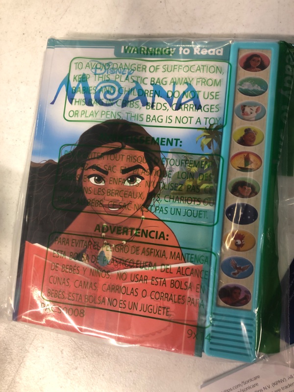 Photo 2 of Disney Moana - I'm Ready to Read with Moana Interactive Read-Along Sound Book - Great for Early Readers - PI Kids