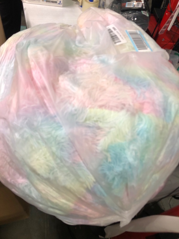 Photo 2 of Delta Children Cozee Fluffy Chair, Kid Size (for Kids Up to 10 Years Old), Tie Dye