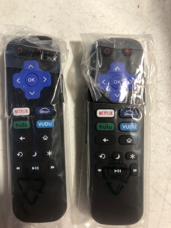 Photo 3 of 2 Pack Replacement TV Remote Controls for Roku TV, Infrared Remote ONLY for TV, NOT for Other Roku Devices