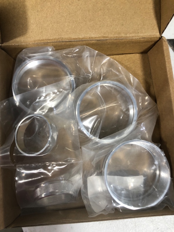 Photo 1 of RT-TCZ for Jeep JK Knob Cover Trim Rings Silver for Jeep Wrangler JK JKU 2011-2017 for Compass 2010-2015 for Patriot 2011-2015 Silver Interior Accessories 5pcs