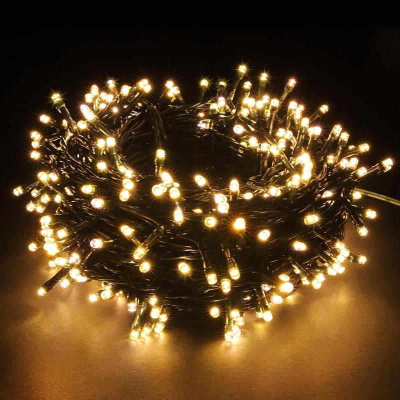 Photo 1 of 100-1000 LED Christmas Lights, Low Voltage Fairy String Lights with 8 Modes, Ideal for Xmax Tree, Garden, Home, Party, Halloween Festival Deco (100 LEDs, Warm White) 100 LEDs Warm White